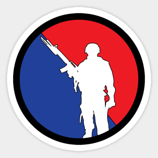 Red & Blue Soldier Sticker